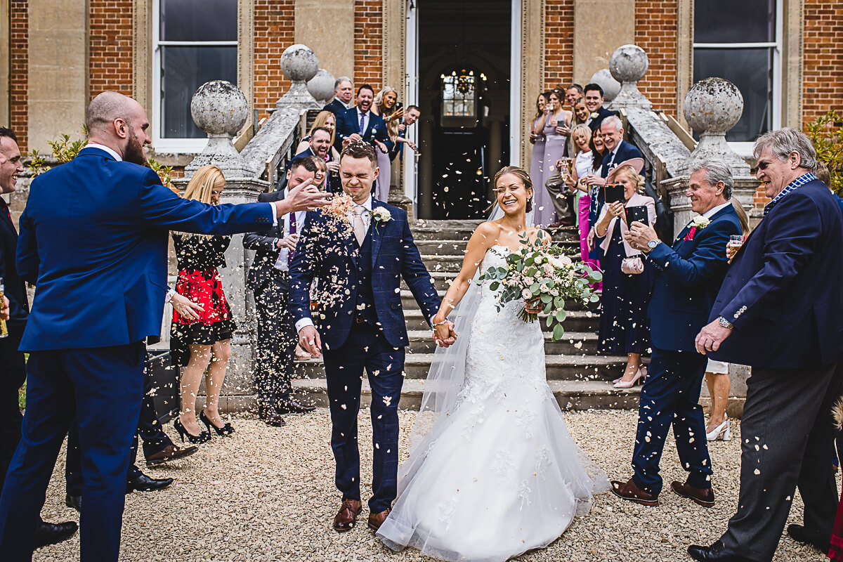 Confetti tunnel at Crowcombe Court, Somerset